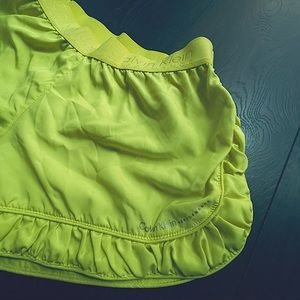 Calvin Klein Performance Double Lined Quick Dry Neon Work Out Shorts
